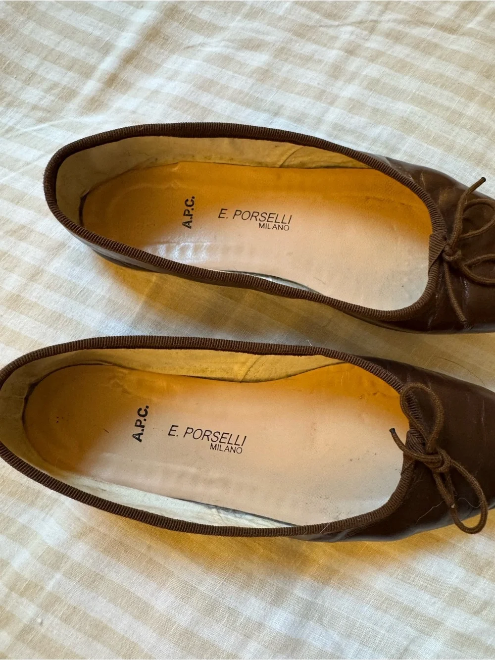 A.P.C. X E. Porselli ballet flats, size 36